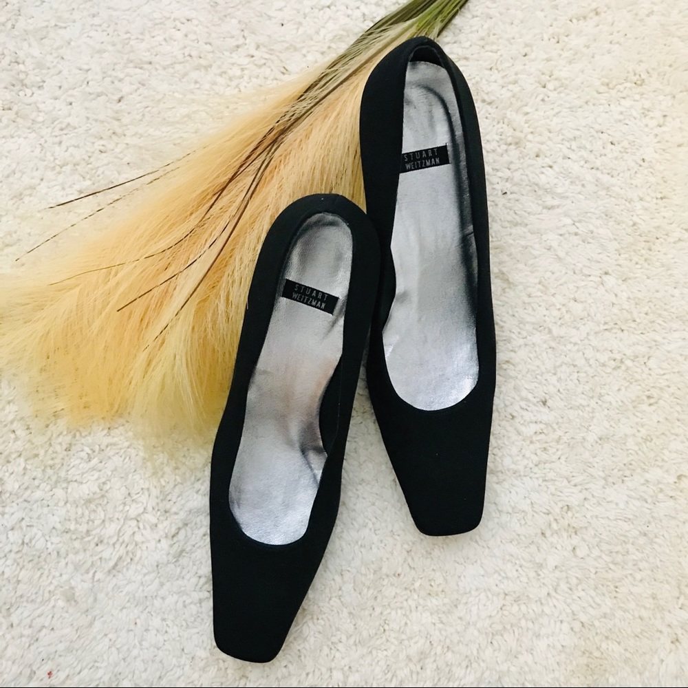 Stuart Weitzman Black Vintage Style Heels size 9